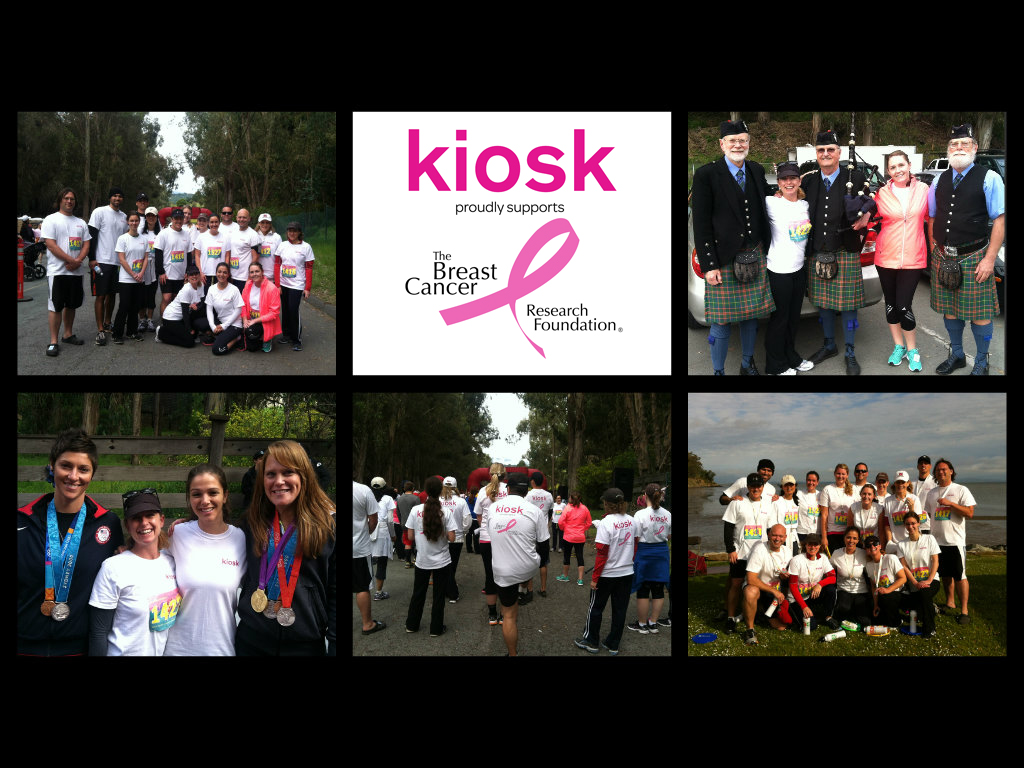 Kiosk in Support of The Breast Cancer Research Foundation