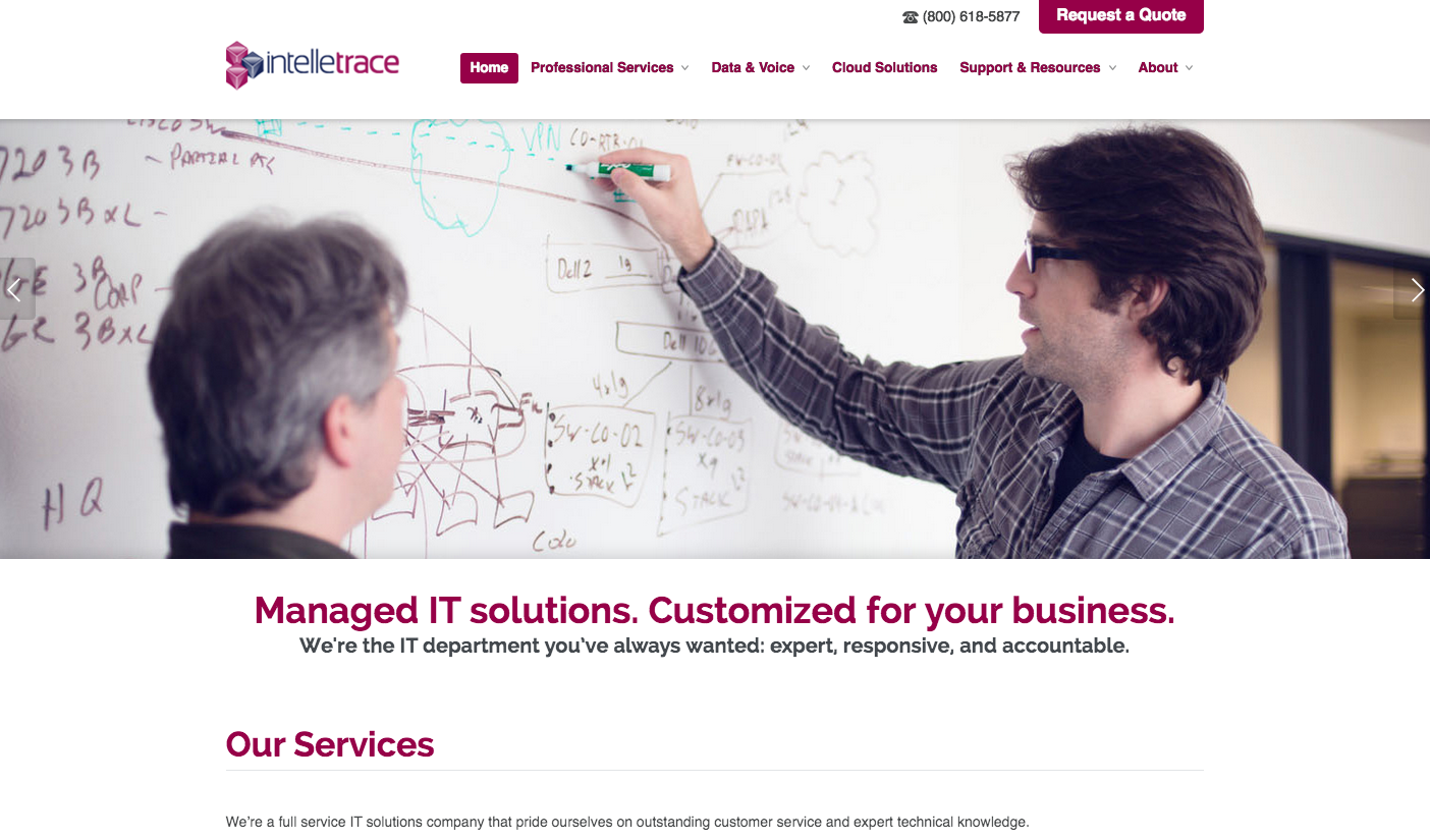 Kiosk - Intelletrace Website Launch