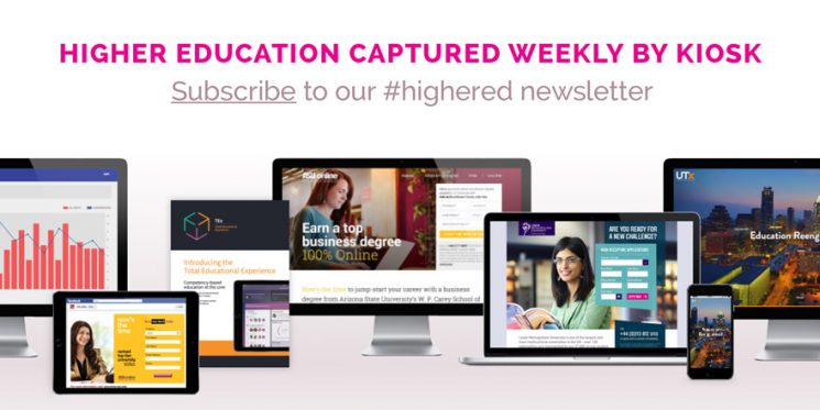 Kiosk Launches Higher Education Newsletter