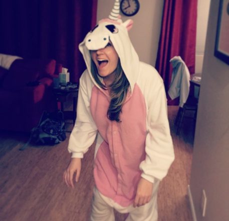 Renea dressed up for Halloween