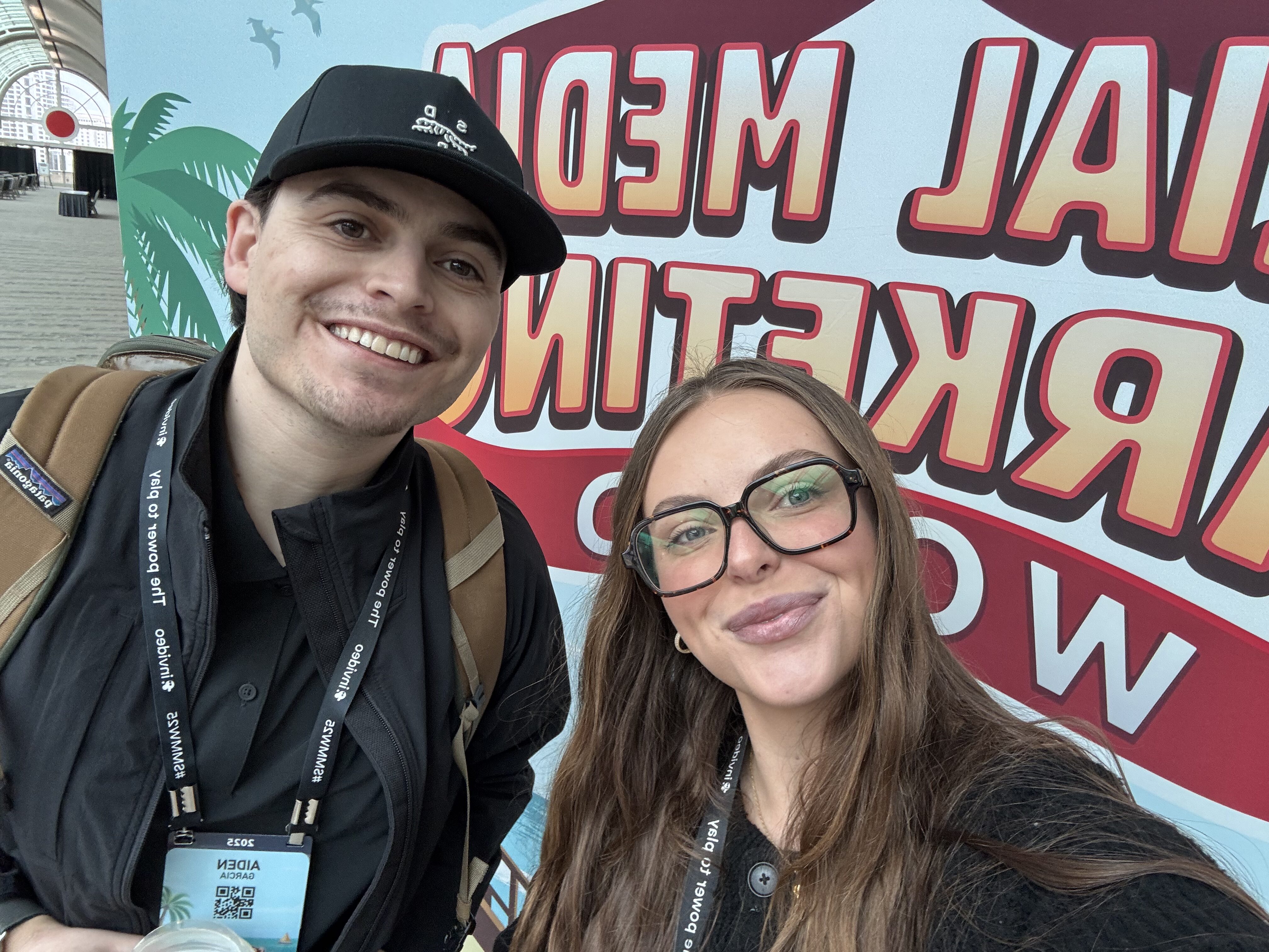 Kioskers Rachel and Aiden at Social Media Marketing World Conference