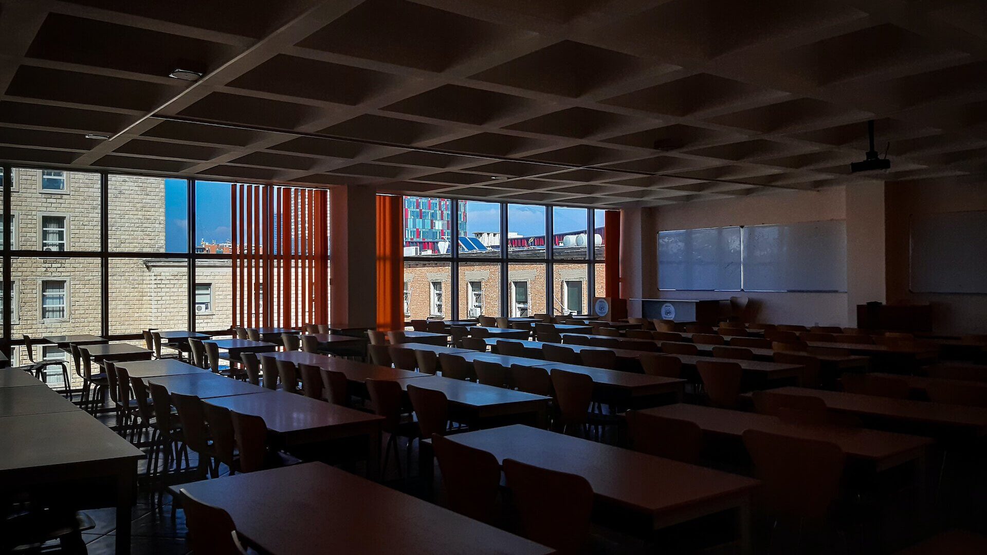 empty classroom