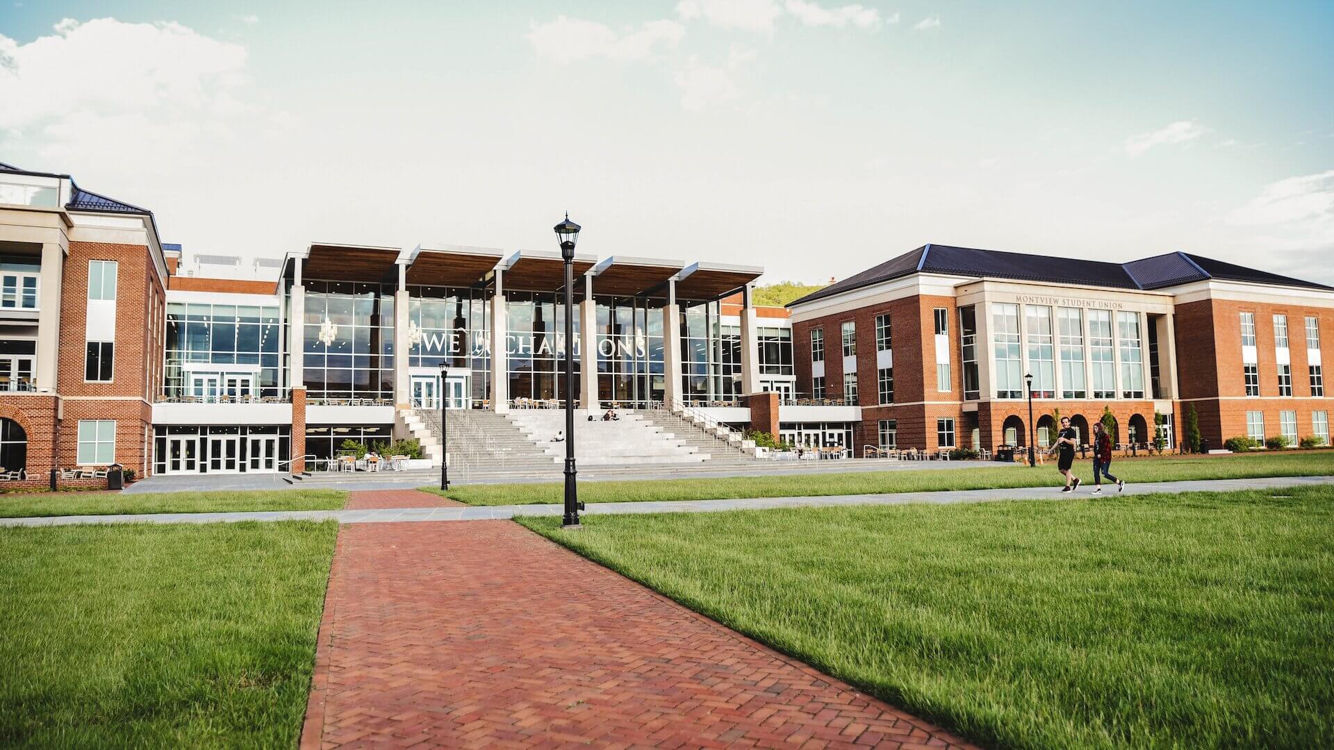 Brown college building