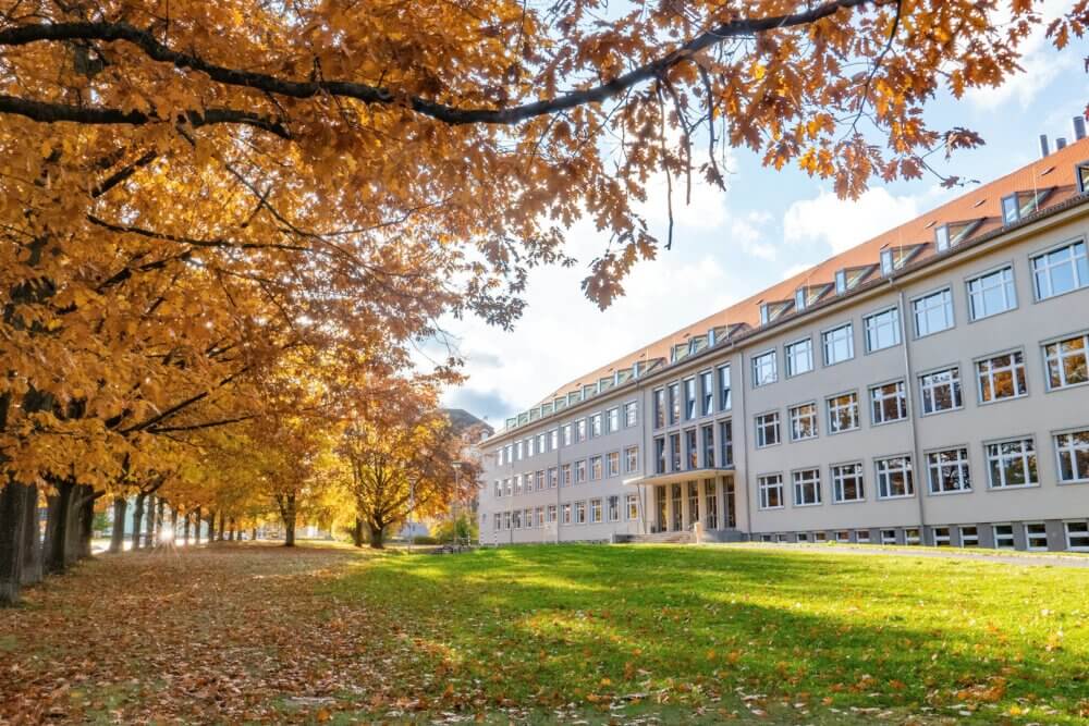 exterior of college building