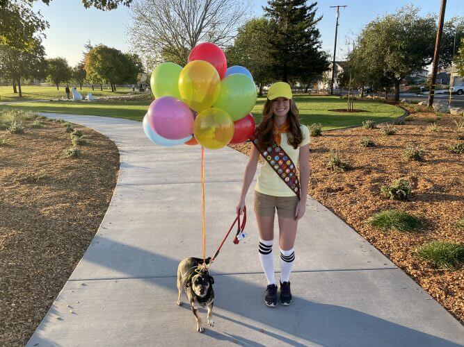 Alexa and Luke dressed up for Halloween