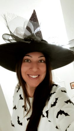 Amira dressed up for Halloween