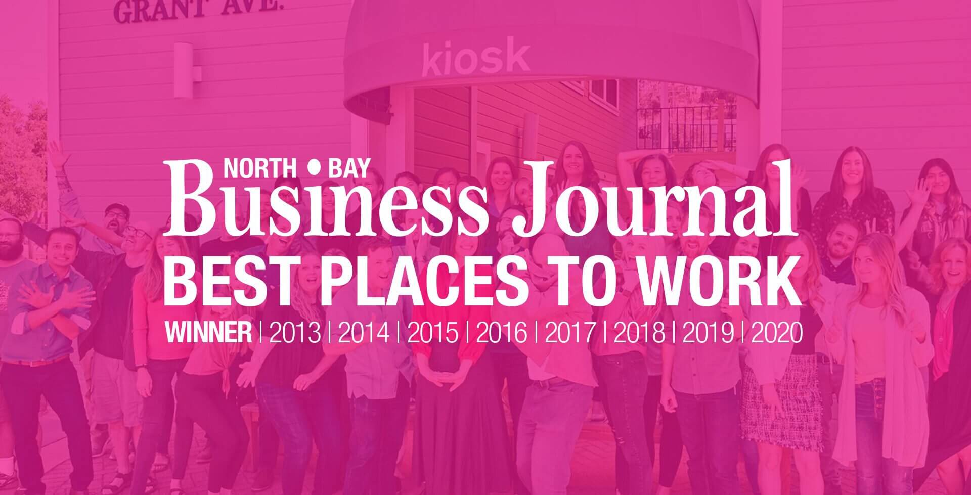 Best Places to Work over staff photo