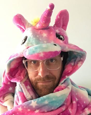 Dave dressed up for Halloween