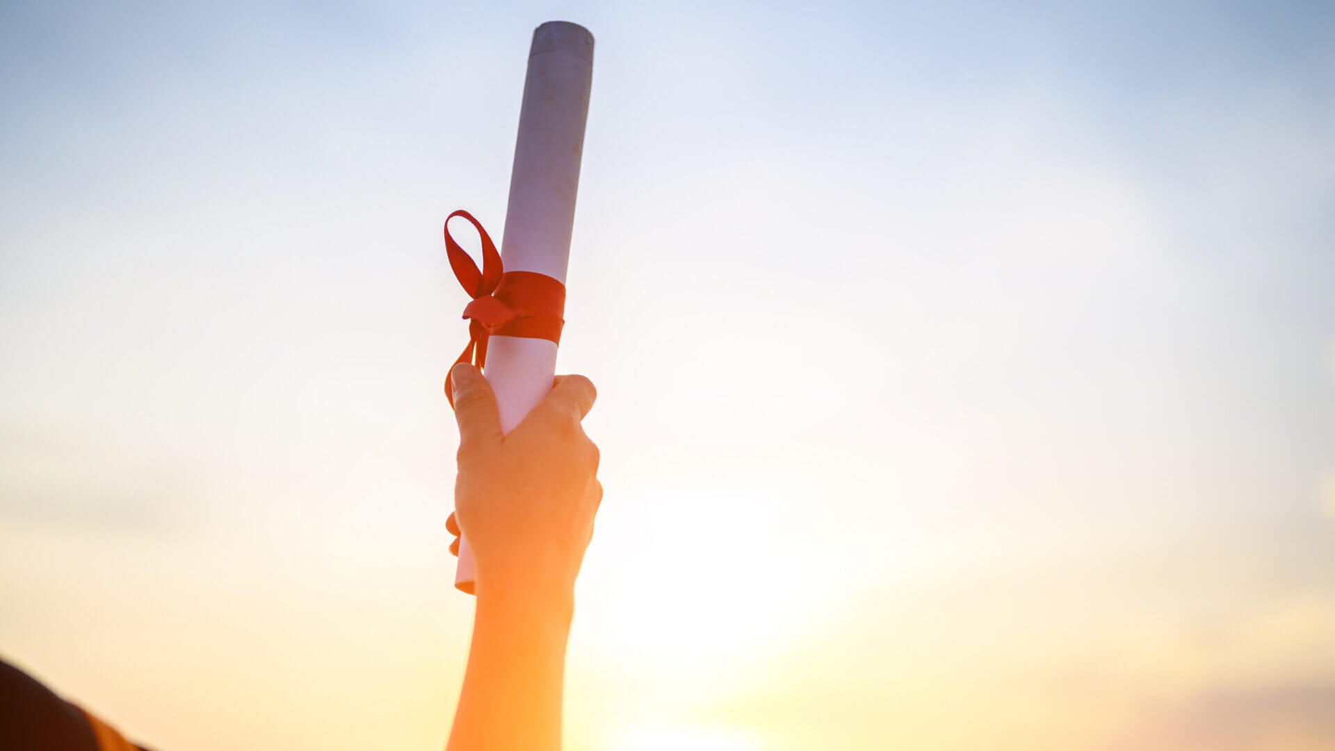 Graduates wear a black hat to stand for congratulations on graduation