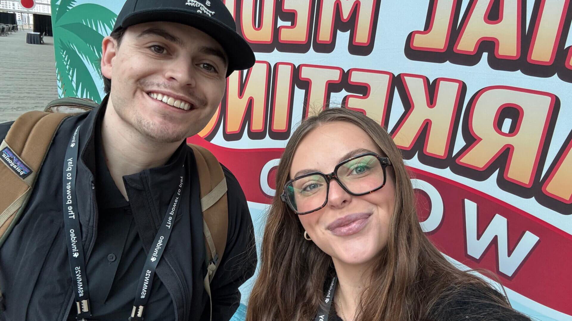 Kioskers Rachel and Aiden at Social Media Marketing World Conference