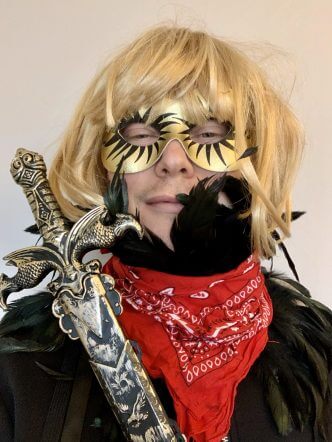 Joshua dressed up for Halloween