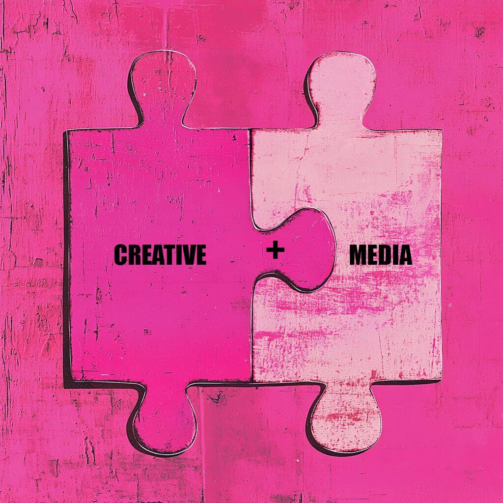 Interlocked Media and Creative jigsaw tiles