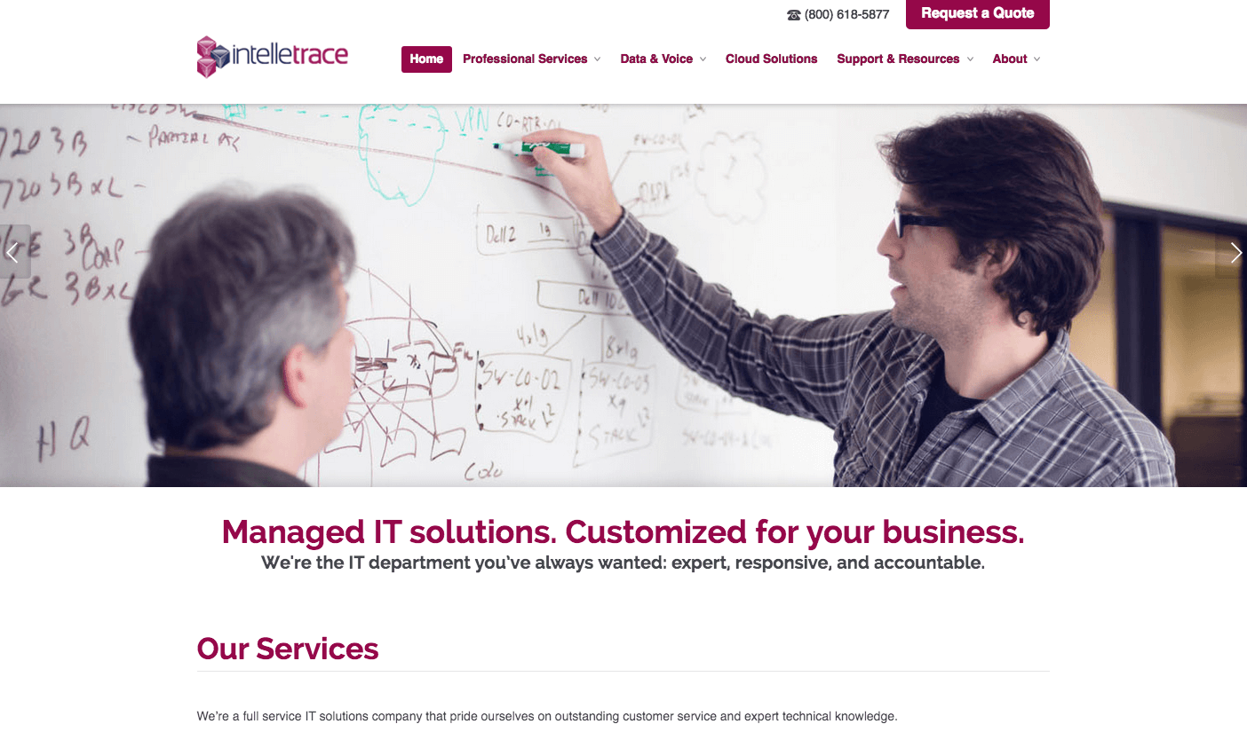 Kiosk - Intelletrace Website Launch