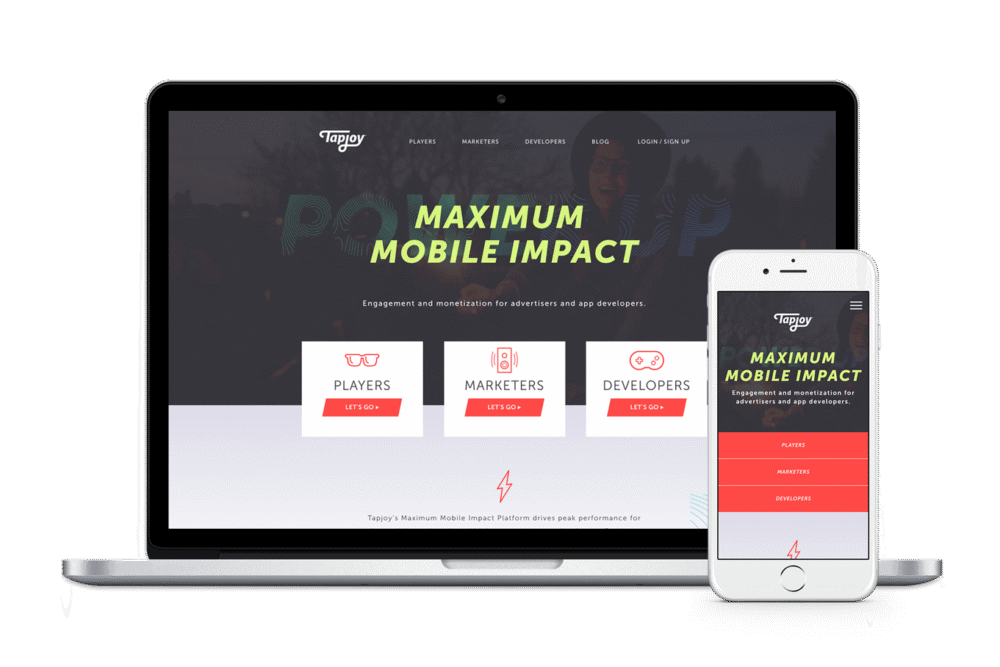 New Website for Tapjoy