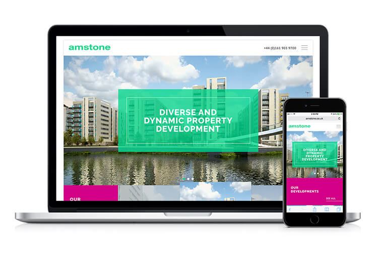 Kiosk's new website for Amstone