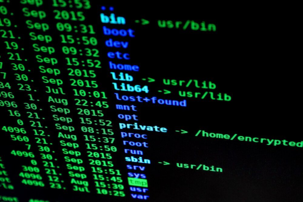 cybersecurity computer screen