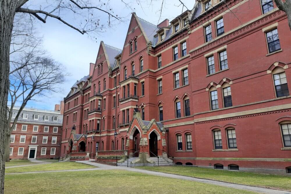 Harvard University building in Boston